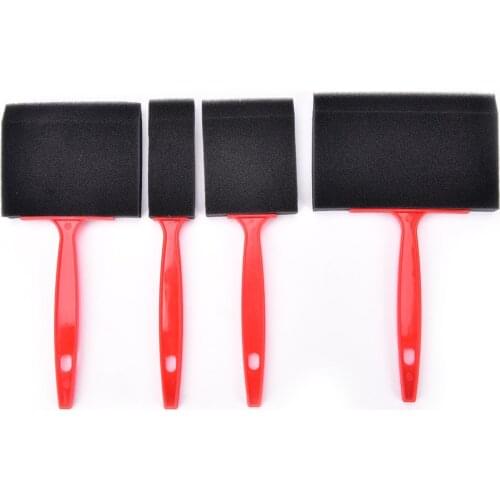 4 Pcs/Set Foam Paint Brush Sponge Oil Stain Polyurethane Craft Art Craft Paint Brush