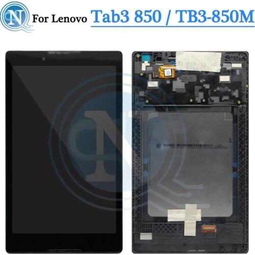 8.0" For Lenovo Tab 3 TAB3 8.0 850 850F 850M TB3-850M TB-850M LCD Display Touch Screen Digitizer Assembly For Lenovo Tab3 8 LCD
