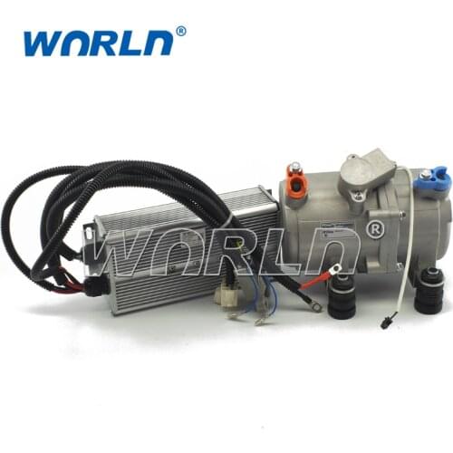 Truck Parking Automotive AC Electric Compressor With Controller 2V 24V Car Air Conditioner Pumps