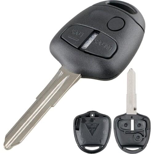 3 Buttons Black Smart Car Remote Key Shell Replacement Car Key Case with MIT11 Blade Fit for Mitsubishi Lancer/Grandis/Outlander