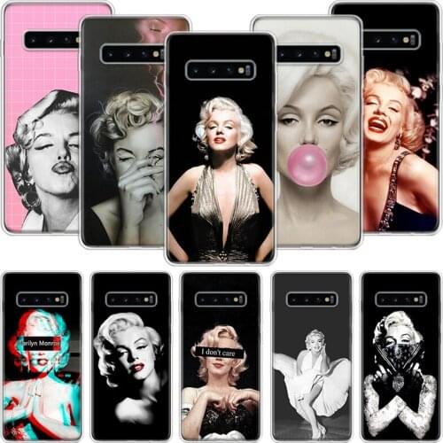 Marilyn Monroe Pin Up Girl Phone Case For Samsung Galaxy S10 S20 S21 S9 S8 S7 Note 10 20 9 8 FE J4 J6 Ultra Plus Lite Pro + Edge