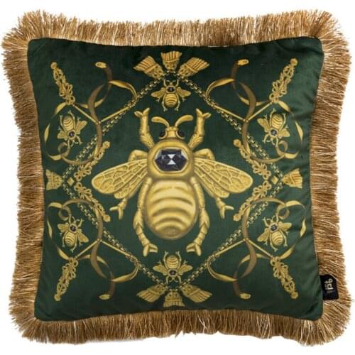 Home Decorative Sofa Throw Pillows American sofa hug pillowcase bed backrest set plush tassel pillowcase Cushion Cover