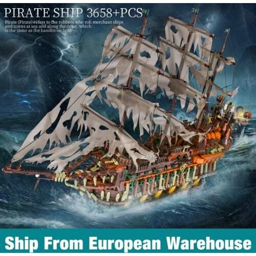 Mould King 13138 Movie Toy Building Blocks Compatible MOC 16016 Flying Dutchman Set Assembly Model Bricks Kids Christmas Gift
