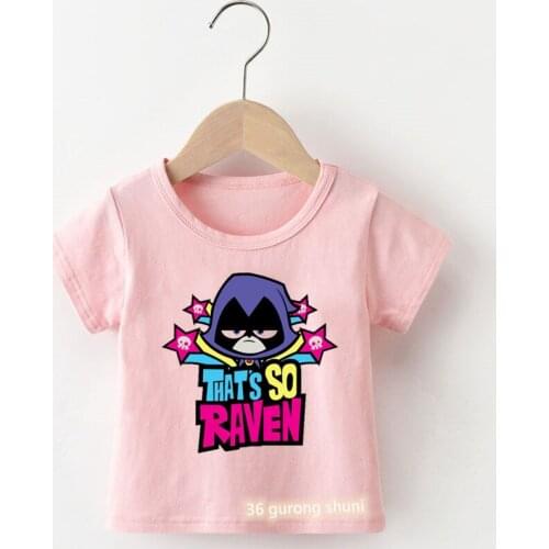 T-shirt for girls funny titans go graphic printed girl clothes summer Harajuku kids tshirt cute girls tee Hiphop pink shirt tops