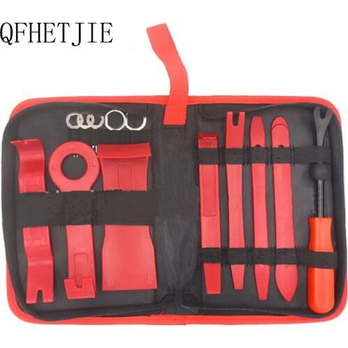 QFHETJIE Auto Parts Tool New Zipper Packaging Car Interior Modification Disassembly Tool Set 8/13 Navigation Non-slip Kit