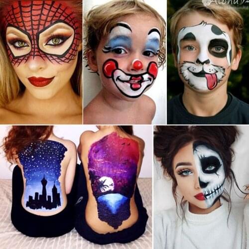 Body Face Painting Cream Halloween Oil Color Children Dance Cosplay Makeup Pigment Supplies pigment powder