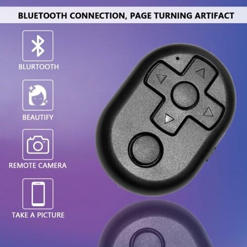 Mini Bluetooth Shutter Release Button Selfie Camera Controller Adapter Wireless Remote Control Compatible with IOS Android