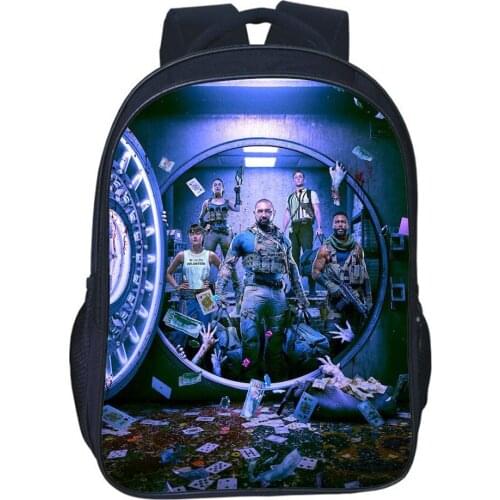 Army Of The Dead School Bag Men Double-layer Backpack Teen Fashion Bag Children Bookbag Boy Girl Bag Kids Everyday Mochila