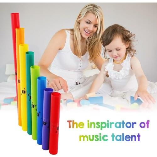 Muslady 8 Tones C Major Diatonic Scale Set Musical Percussion Instrument Toys Gift for Kids