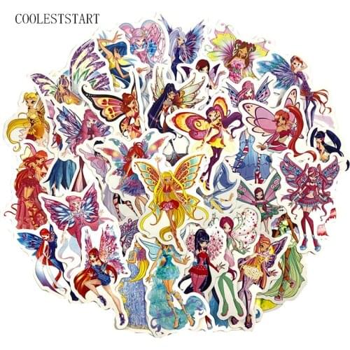 50Pcs/Set Fairy Maiden Graffiti Stickers DIY Stickers For Luggage Suitcase Laptop Motorcyle Car Pegatinas