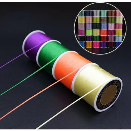 Nylon Cord Thread Chinese Knot Solid Color Macrame Cord Bracelet Braided DIY Tassels Beading Thread For Jewelry Making Wholesale