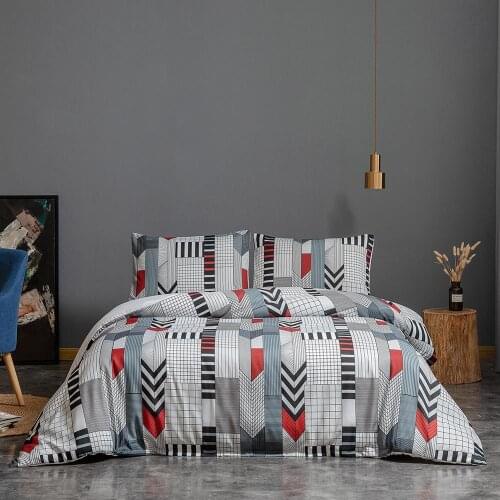 2021 New Geometric Roman Times Bedding set Luxury Duvet Quilt Cover Pillowcases US Twin Queen Size American Style High Quality