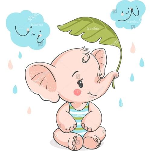 New Cloud Banana Rain Baby Elephant Metal Cutting Dies Surprise Animals Doll Stencil For DIY Craft Scrapbooking Cards Decorative