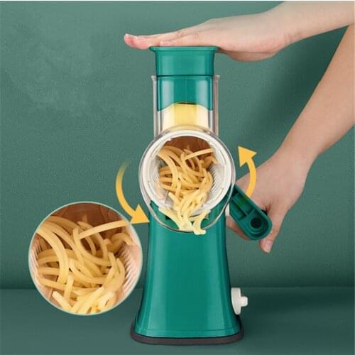 New Type Multifunction Slicer Shredder Veggie Chopper Hand Crank Roller Safety Potato Carrot Grater Vegetable Kitchen Tool