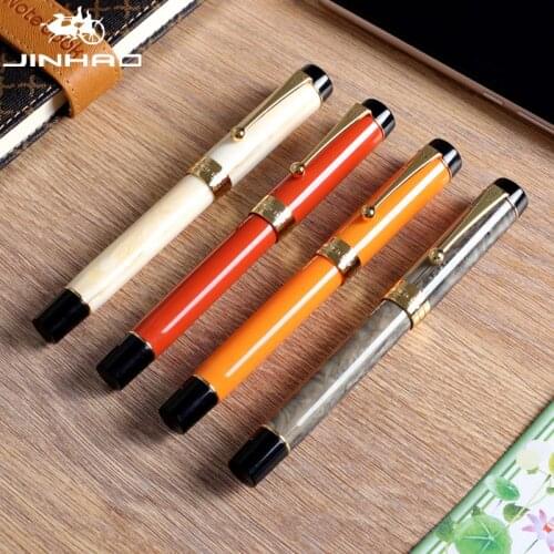 Luxury Jinhao Century 100 Fountain Pen Acrylic Gold Clip 0.7mm Nib Collect Pen Business Office Supplies caneta tinteiro