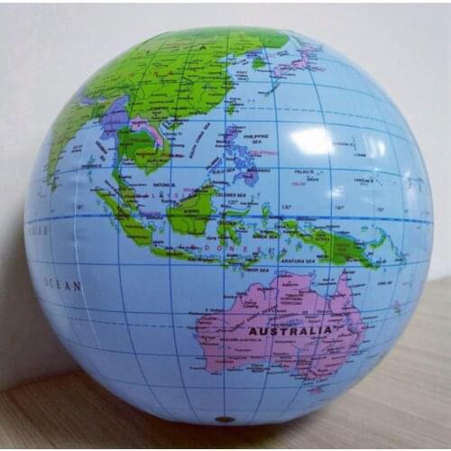 Floating World Globe Map Ball PVC Inflatable Swimming Pool Toy Kids Educational Toy Children Safety Float Swimming Pool