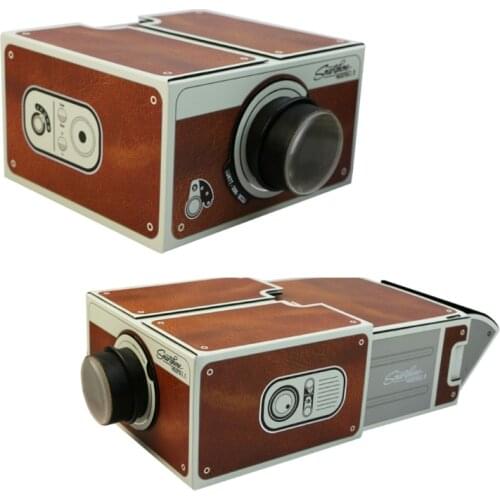 Portable Cardboard Smartphone Projector 2.0 DIY Mobile Phone Cinema Theater