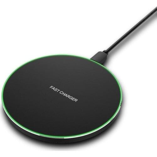 QI 10W Fast Charging Wireless Charger USB Qi Charging Pad with Box for Mobile Phone
