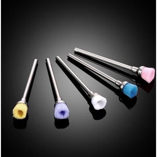 5Pcs/set Mix color Nail Drill Cleaning Brush for Electric Manicure Drills Bits Nail Drill Brush Manicure Accessories Tool 2.35mm