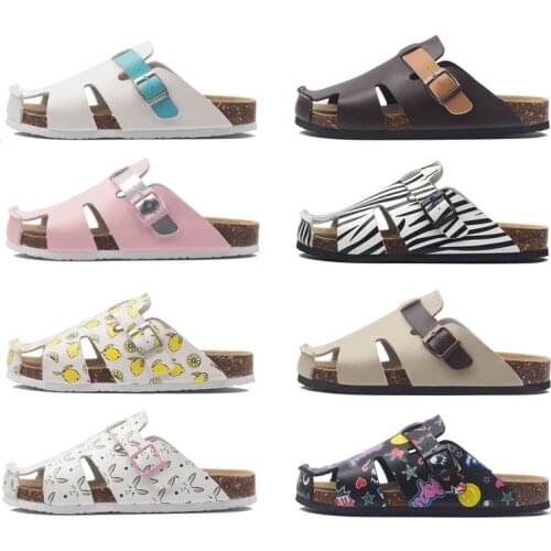 Casual Soft Cork Slippers Women Men Summer Beach Slide Sandals Flip Flops Tip Binding House Boys Girls Couples Outside Shoes