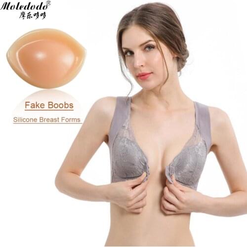 Silicone Breast Forms Bra 100C Mastectomy Bra with Fake Boobs Pocket can insert Fake Breast Prosthesis Bra Set D30