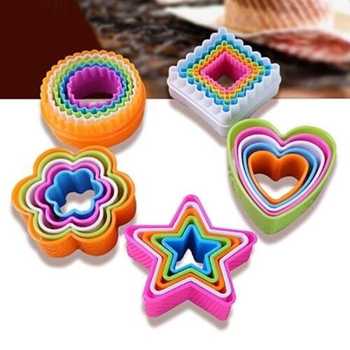 Cute Baking Accessories Flower Love Heart Mould Fondant Cake Cookie Sugarcraft Cutters Decorating Molds Tool