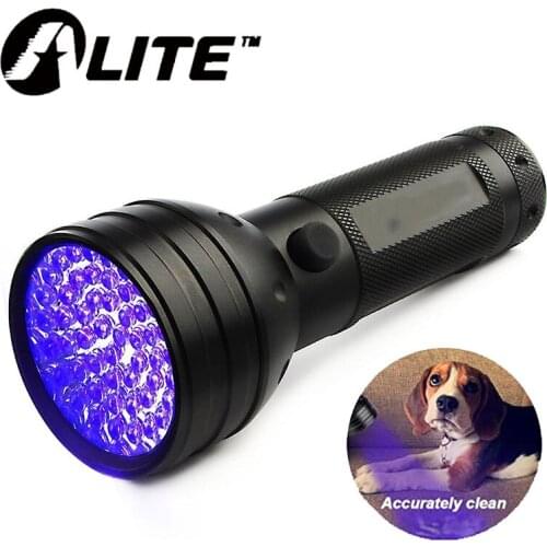 TMWT 68 LED Uv Light Torch Pet Stains Detector Scorpion hunting Black 395nm Ultraviolet Flashlight Powered by AA Battery