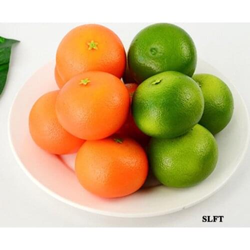Festive party supplies Home hotel supermarket Shop Store decoration faux artificial fruit Simulation orange mandarin model
