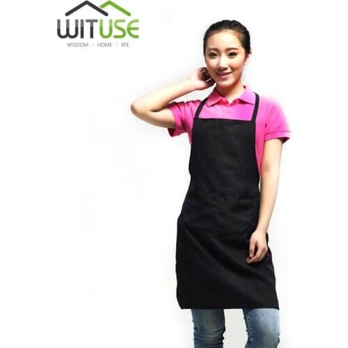 WITUSE 2018 Factory Price PVC Waterproof Aprons Adjustable Sleeveless Cooking Work Aprons Kitchen Apron Schort Chef Apron