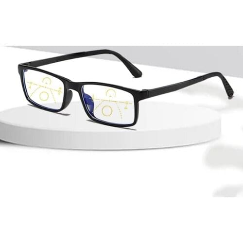 +1.00~+4.00 Progressive Reading Glasses Men Women Anti Blue Light Multifocal Bifocal Magnifying Presbyopic EyeGlasses