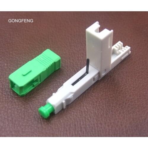 GONGFENG 100pcs NEW Optic Fiber Fast Connector SC/PC/APC Telecom class Fiber Optic Quick Connector Special Wholesale