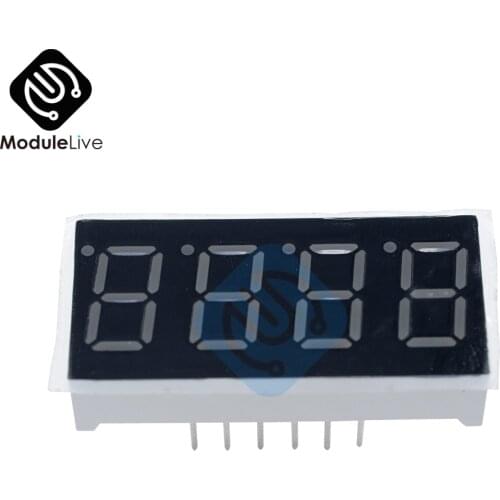 2PCS 0.36 inch 4 digit led display 7 seg segment Common cathode Red