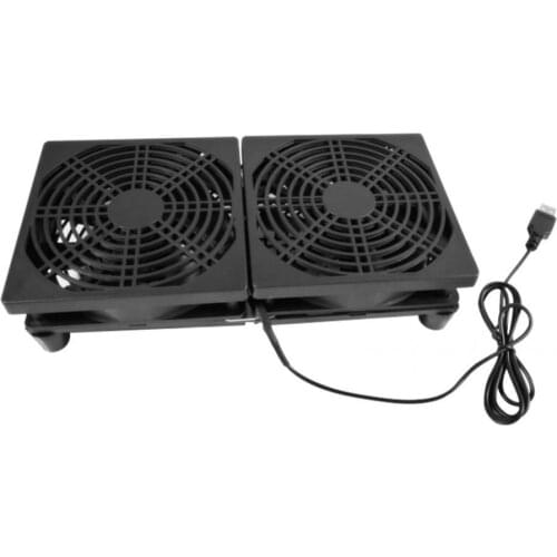 2pcs Mute Radiator Cooler Router Set-top Box 5V USB Computer Case Chassis Cooling Fan for Office Caring Computer Supplies