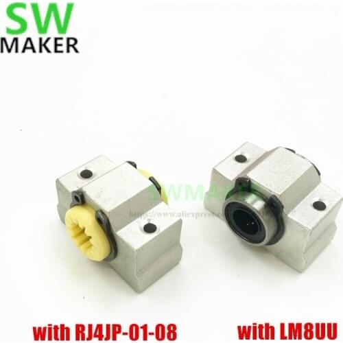 3pcs SCV8UU SC8V SC8VUU linear bearing block RJ4JP-01-08 / LM8UU in Aluminium Block for Repra Prusa i3 3D printer Rods shaft