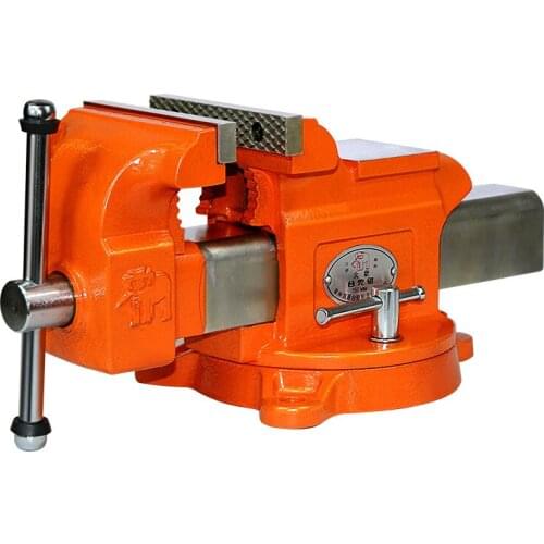 6 Inch Heavy Duty Steel Bench Vise Multifunctional Flat-Nose Pliers Precision Universal Bench Vise Clamp
