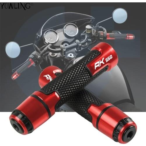 7/8" 22MM Motorcycle handlebar grip handle bar For KYMCO AK550 AK 550 2017 2018 2019 CNC Aliminum Motorbike handlebar grips