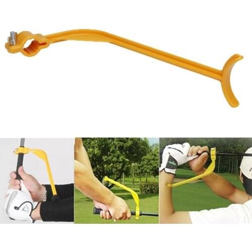 Golf Accessories Practice Guide Golf Swing Trainer Beginner Alignment Golf Clubs Gesture Correct Wrist Training Aids Tools