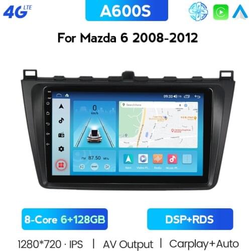 NAVITREE Android 10 2DIN Car Head Unit Radio Audio GPS Multimedia Player For Mazda 6 Rui Wing 2008 2009 2010 2011 2012 2013 2014