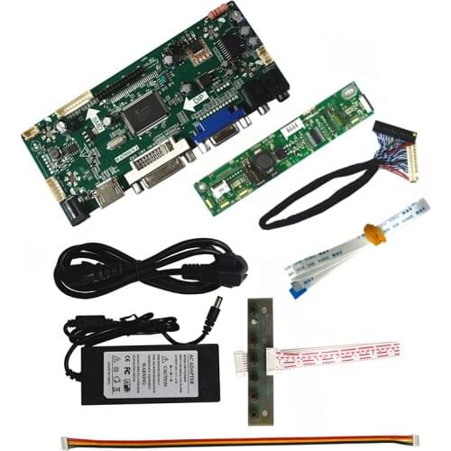 Free Shipping M.NT68676.2A HDMI DVI VGA Audio LCD LED Controller Board +12V 4A Power Adapter