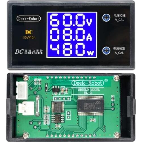 Digital DC 0-100V 10A LCD Digital Voltmeter Ammeter Wattmeter Voltage Current Power Meter Volt Detector Tester 250W 1000W