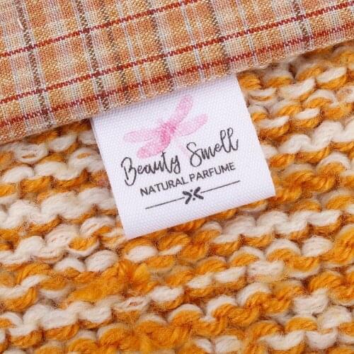 Custom logo labels / brand labels, Garment Sewing Accessories , Custom Clothing Labels,Name Tags, dragonfly (MD2030)