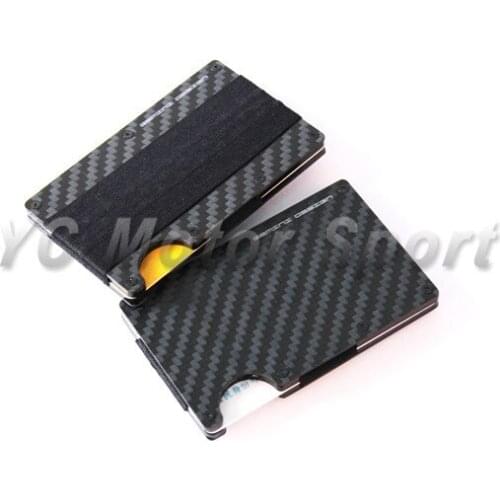 GEMINI DESIGN Type A Dry Carbon Fiber Twill Weave Matte Finish Card Wallet ID Card Business Card Holder Case Credit Card Bag