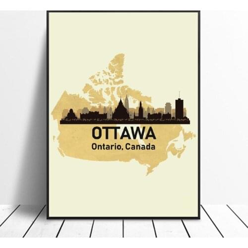 Ottawa Canada Art Print Poster Picture Wall Modern Minimalist Bedroom Living Room Decoration