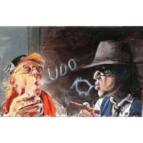 Oil Painting Reproduction on Canvas ,Museum Quality,Fast Free Shiping,handmade painting,Udo Lindenberg