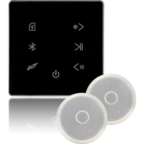 Diy amplifier kit audio power amplifier kit bluetooth amplifier with speaker wall amplifier support bluetooth USB TF SUMWEE
