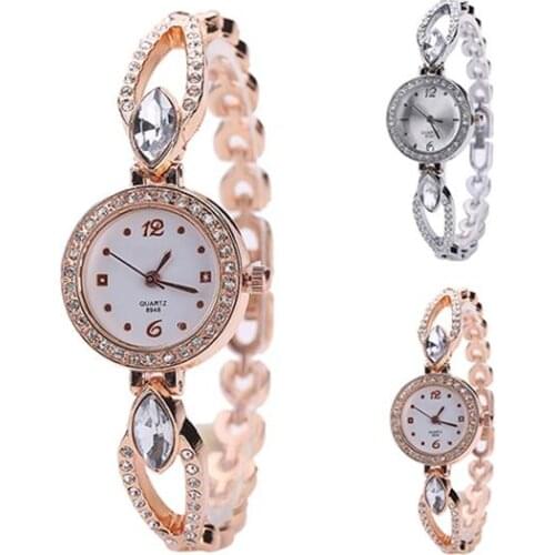 HOT SALES！！！New Arrival Shiny Alloy Hollow Band Quartz Bracelet Lady Fashion Mini Dress Wrist Watch Wholesale Dropshipping