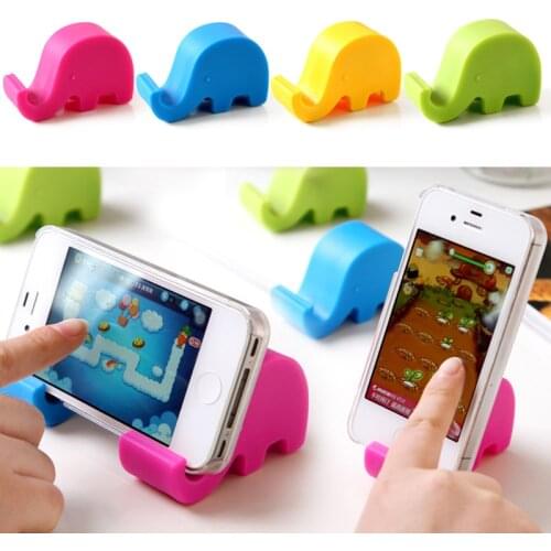 Mini Elephant Universal Plastic Phone Holder Stand Base Mobile Phone Bracket For IPhone 7 8 X For Samsung For Xiaomi Smartphone