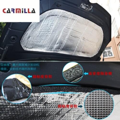 Multifunctional Practical Sound Deadener Proofing Heat Noise Insulation Mat Application Vehicle for Peugeot 2008 2014 - 2019