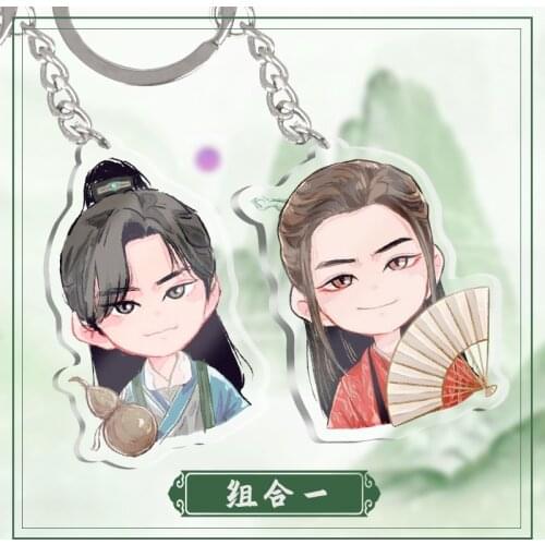 NEW Anime WORD OF HONOR Zhou Zishu Wen Kexing Acrylic Keychain Cartoon Keyring School Bag Pendant Toys Accessories Cosplay Gift