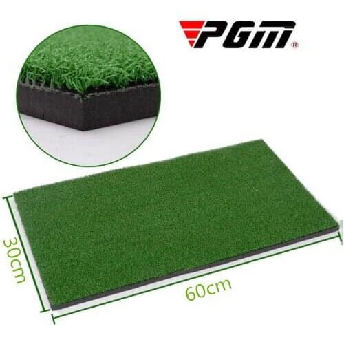 PGM Brand Indoor Backyard Golf Mat Training Hitting Pad Practice Rubber Tee Holder Grass Mat Grassroots Green 60cm x 30cm